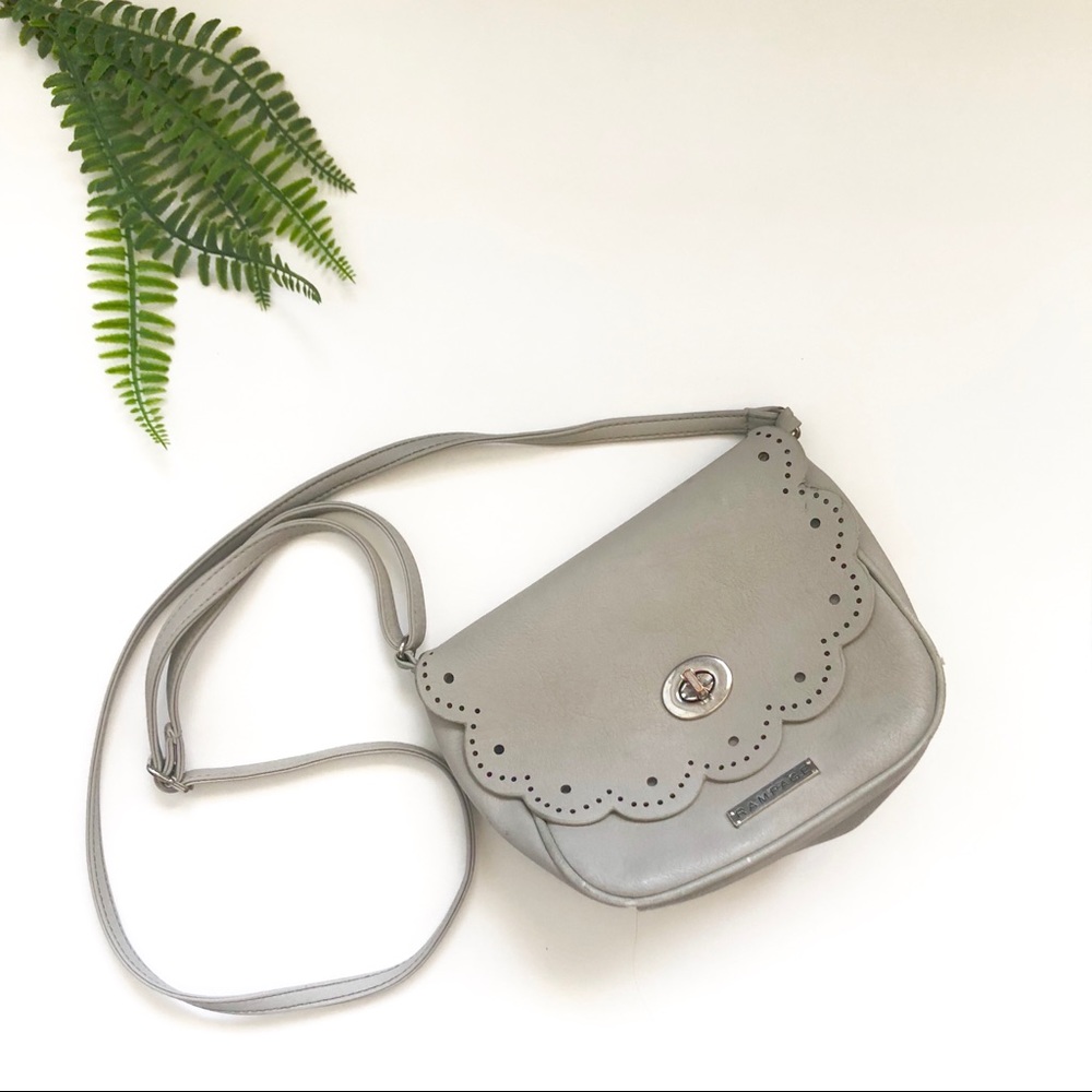 Rampage Grey Crossbody w/ Scallop